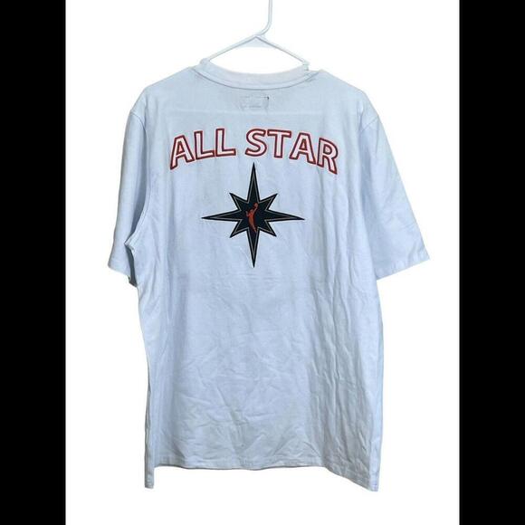 Unisex FISLL White 2023 WNBA All-Star Game Applique T-Shirt Large EUC - Picture 2 of 4